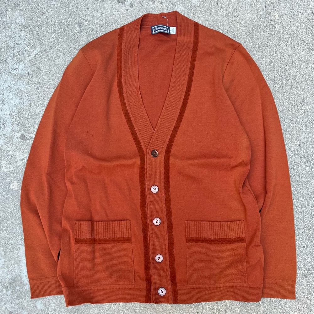 Vintage cardigan in orange